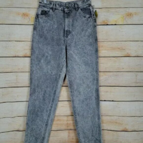 Vintage Lee Jeans Size 13 Glacier Grey Acid Wash Relaxed Fit Mom Jeans 90s‎ New - Picture 1 of 8
